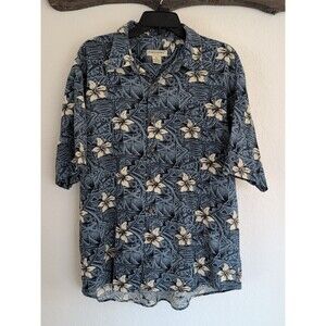 Portofino Shirt Mens XL Tropical Silk Blend Short Sleeve Button Up
